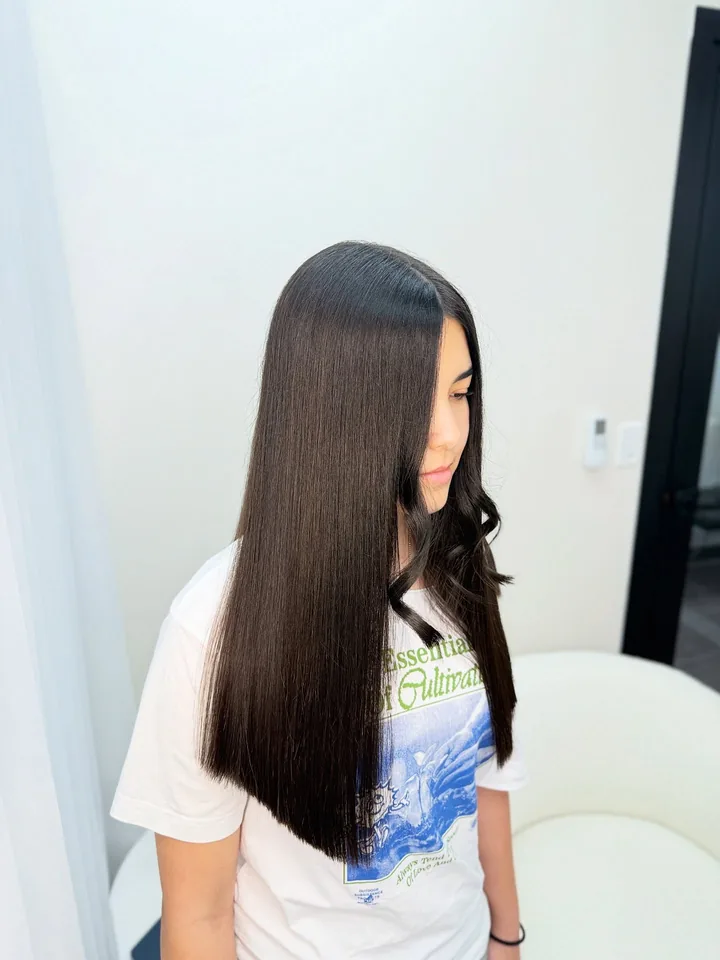 Long sleek color at SB SPACE, Los Angeles