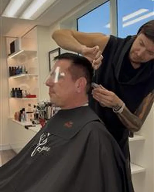Man's Haircut at SB SPACE Los Angeles